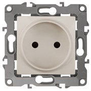 12-2105-02 ЭРА Розетка 2P,16А-250В,IP20,  Эра12,сл. кость (одноместная) Б0018255