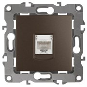 12-3107-13 ЭРА Розетка информационная RJ45, Эра12, бронза Б0019351