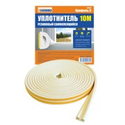 Уплотнитель для окон D 100mx9mmx7,5mm Белый 4WALLS 10м URB010D
