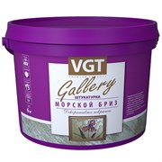Штукатурка фактурная VGT "Морской бриз" сереб-белая 101 6кг 20068