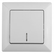4-102-01 Intro Выключатель с подсветкой, 10А-250В, СУ, Solo, белый Б0043270