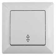 4-103-01 Intro Переключатель, 10А-250В, СУ, Solo, белый  Б0043277