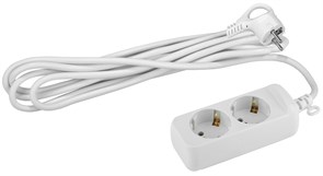 UX-2e-1,5m с заземлением 2 розетки 1,5м ПВС 3x0,75мм2 10А Удлинитель ЭРА Б0038572