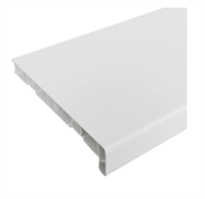 Подоконник ПВХ 400х2500 ламинированный белый (шагрень) 00-00000176