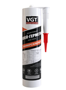 Герметик VGT акриловый (мастика) универсальный белый 0.28 кг (12шт) картиридж 39018