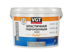 Гидроизоляция VGT 3 кг эластичная Kontakt (с кварцевым песком) (4шт) 39238
