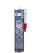 Клей монтажный KUDO HOME каучуковый универсальный, прозрачный (12шт) KBK-406