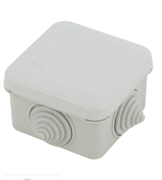 Коробка распаячная KORz-70-70-40-4gv открытой установки, серая 4 4 вставленн.гермоввода IP55 ЭРА Б0055758