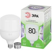 Лампа светодиодная ЭРА GREEN LINE LED POWER T120-80W-865-E27/E40   60 Вт колокол холодный б Б0067066