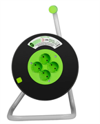 Удлинитель силовой KAT-3x1.0-20m на катушке пластик 4 розетки с/з ПВС 3х1мм2 GREEN LINE ЭРА Б0065130