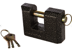 Замок навесной 90 мм серый  ЗН-406 НОРА М 13799