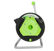 Удлинитель силовой GAZ-2x1-20m  на катушке пластик 1 розетка б/з ЭРА GREEN LINE  Б0065120