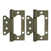 Петля дверная (бабочка) старая  бронза  (без врезки) (100*72*2,5мм)  800-4  ISPARUS НОРА-М(2шт/уп) 17111-1