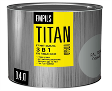 Грунт-эмаль по ржавчине ОРЕОЛ TITAN серый RAL 7004 0,4л (8шт) 89272