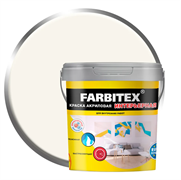 Краска акриловая  1,1 кг интерьерная  FARBITEX 4300003222