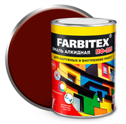 Эмаль алкидная ПФ-115  0.8кг терракотовый  FARBITEX 4300006008