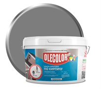 Краска акриловая  3,0 кг по камню серый  Olecolor (4шт/уп) 4300015877