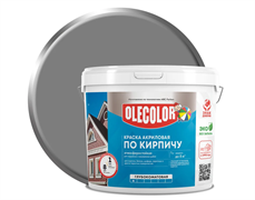 Краска акриловая  7,0 кг по камню  серый  Olecolor (4шт/уп) 4300015882