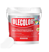 Эмаль акриловая  для радиаторов  1.0 кг высокоглянц.  OLECOLOR (6шт/уп) 4300011043