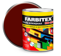 Эмаль алкидная ПФ-115  2.7кг терракотовый  FARBITEX (6шгт/уп) 4300001737