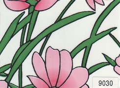 9030 D&B 45 см/8 м розовые цветы на белом