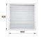 Решетка радиаторная ПВХ белая (60х60) - фото 24921
