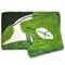 Набор ковриков для ванной 50х80 и 50х50 зеленые листья - фото 33741
