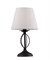 2045-501 Rivoli Настольная лампа Batis P1 белый с черным 1*E14 40W (60) - фото 34261