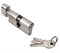 Ключевой цилиндр R60CК SN с заверткой (60мм) цвет-белый никель Rucetti - фото 37305