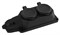 Колодка KX-3e-B-IP44 ЭРА каучуковая с/з  3 розетки 16A IP44 черная - фото 51848