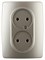 12-2107-04 ЭРА Розетка 2X2P,16A-250В, IP20, Эра12, шампань Б0031241
