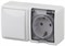 11-7401-01 ЭРА Блок розетка+выключатель IP54,16АХ(10АХ)-250В, ОУ, Эра Эксперт, белый Б0020733