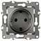 12-2101-12 ЭРА Розетка 2P+E Schuko,16АХ-250В, Эра12, графит (одноместная с заземлением) Б0019319
