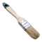 Кисть плоская   25мм нат. щетина  с дер. лак. ручкой SANTOOL Евро (12шт/уп)ЛКМ 010111-012-010  010111-012-010