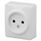 11-2201-01 ЭРА Розетка 2P,16АХ-250В, ОУ, Эра Эксперт, белый (одноместная) Б0031551