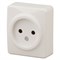 11-2201-02 ЭРА Розетка 2P,16АХ-250В, ОУ, Эра Эксперт, сл.кость (одноместная) Б0031552