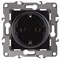 12-2102-06 ЭРА Розетка 2P+E Schuko со шторками,16А-250В, Эра12, черный (.с заземл.)Под заказ Б0014692