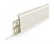 Плинтус напольный с кабель-каналами 85мм "Деконика" кремово-белый 033 (20шт/уп) Д-П85 033 КРМ БЕЛ