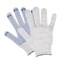 Перчатки х/б БЕЗ ПВХ, 6 нит.10 класс (белые) (300пар/уп) 00-00014637