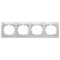 1-504-01 Intro Рамка на 4 поста гор., СУ, Plano, белый Б0027629
