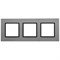 14-5203-42 ЭРА Рамка на 3 поста, металл, Эра Elegance, титан+антр Под заказ Б0034558