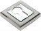 Накладка на евроцилиндр,цвет- бел.никель/хром на квадрат. основе   RAP KH-S SN/CP   Rucetti 9010414