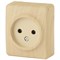 11-2201-11 ЭРА Розетка 2P,16АХ-250В, ОУ, Эра Эксперт, сосна (одноместная) Б0031553