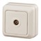 2-301-02 Intro Розетка TV одиночная, IP20, ОУ, Quadro, сл.кость Б0027659