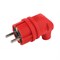 Вилка V9-RED-IP44 ЭРА  каучуковая с/з 90град 16A IP44 красная Б0044549