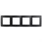 12-5004-05 ЭРА Рамка на 4 поста, Эра12, антрацит Б0014775