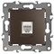 12-3107-13 ЭРА Розетка информационная RJ45, Эра12, бронза Б0019351
